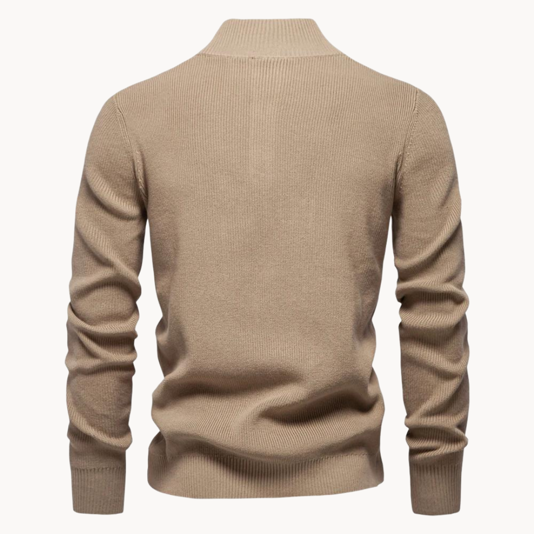 Ashton Button Mockneck Trui | Konf