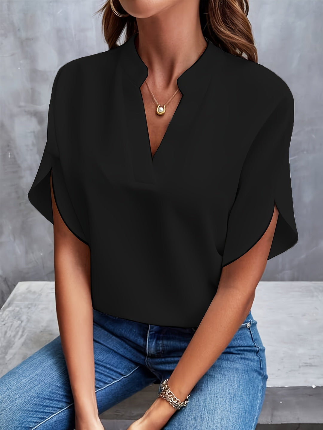 Beth Blouse met brede mouwen | Konf