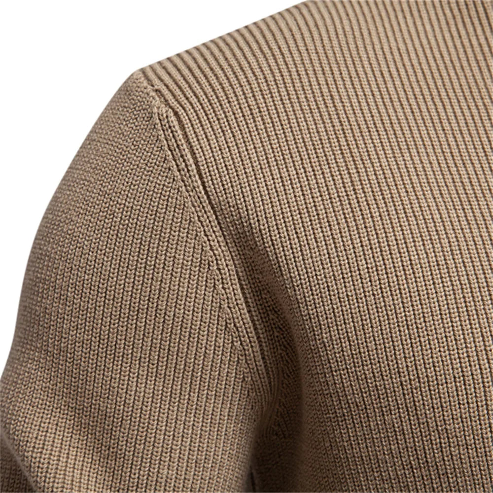 Ashton Button Mockneck Trui | Konf