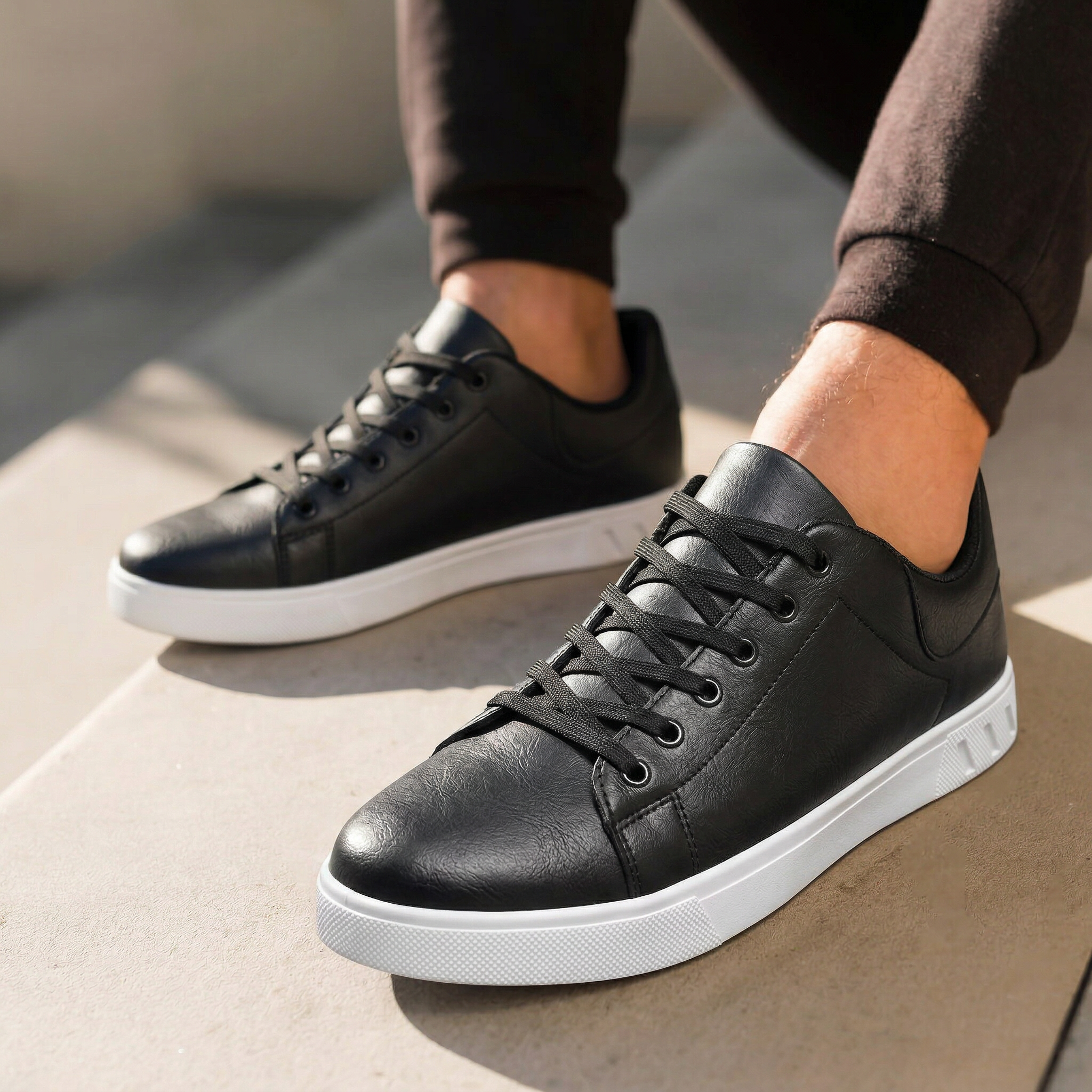 Jovan™ – Stijlvolle Smart Casual Sneakers van Leer