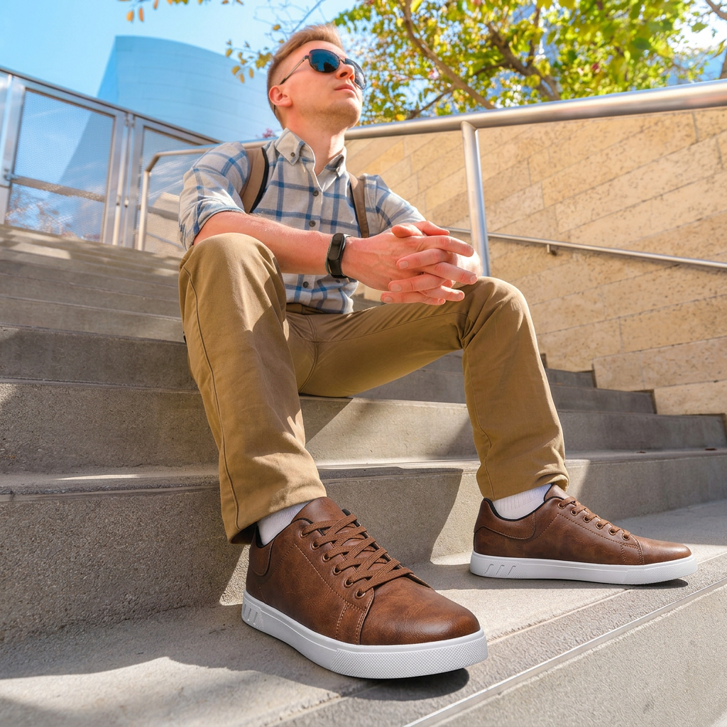 Jovan™ – Stijlvolle Smart Casual Sneakers van Leer