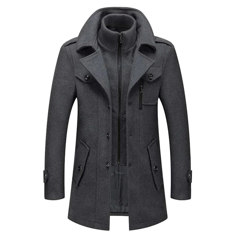 Peaky™ • Tweedelig Herenmantel voor Stijl en Warmte