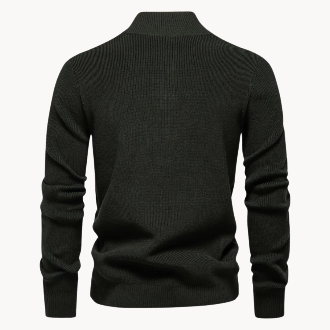 Ashton Button Mockneck Trui | Konf