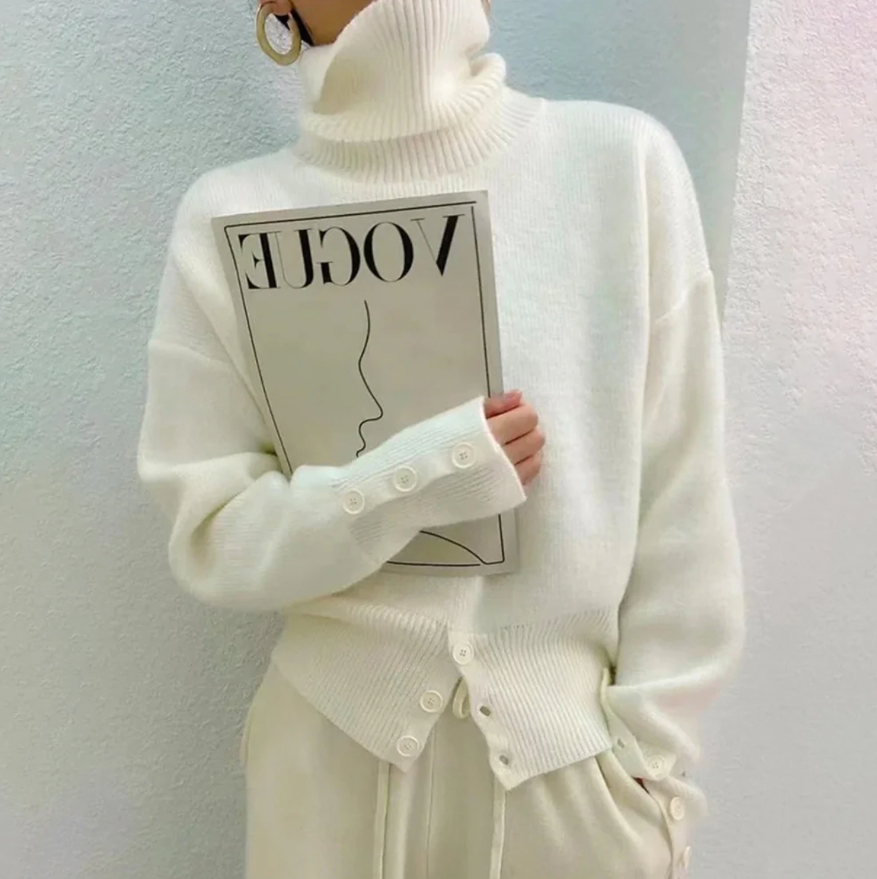 Ivory Gebreide Coltrui | Konf