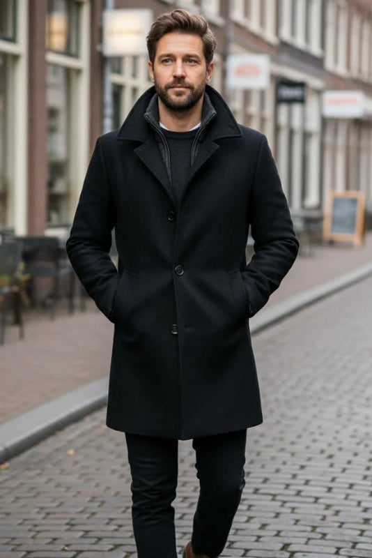 Peaky™ • Tweedelig Herenmantel voor Stijl en Warmte