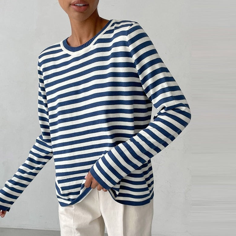 Striped Gestreepte Gebreide Damestrui | Konf