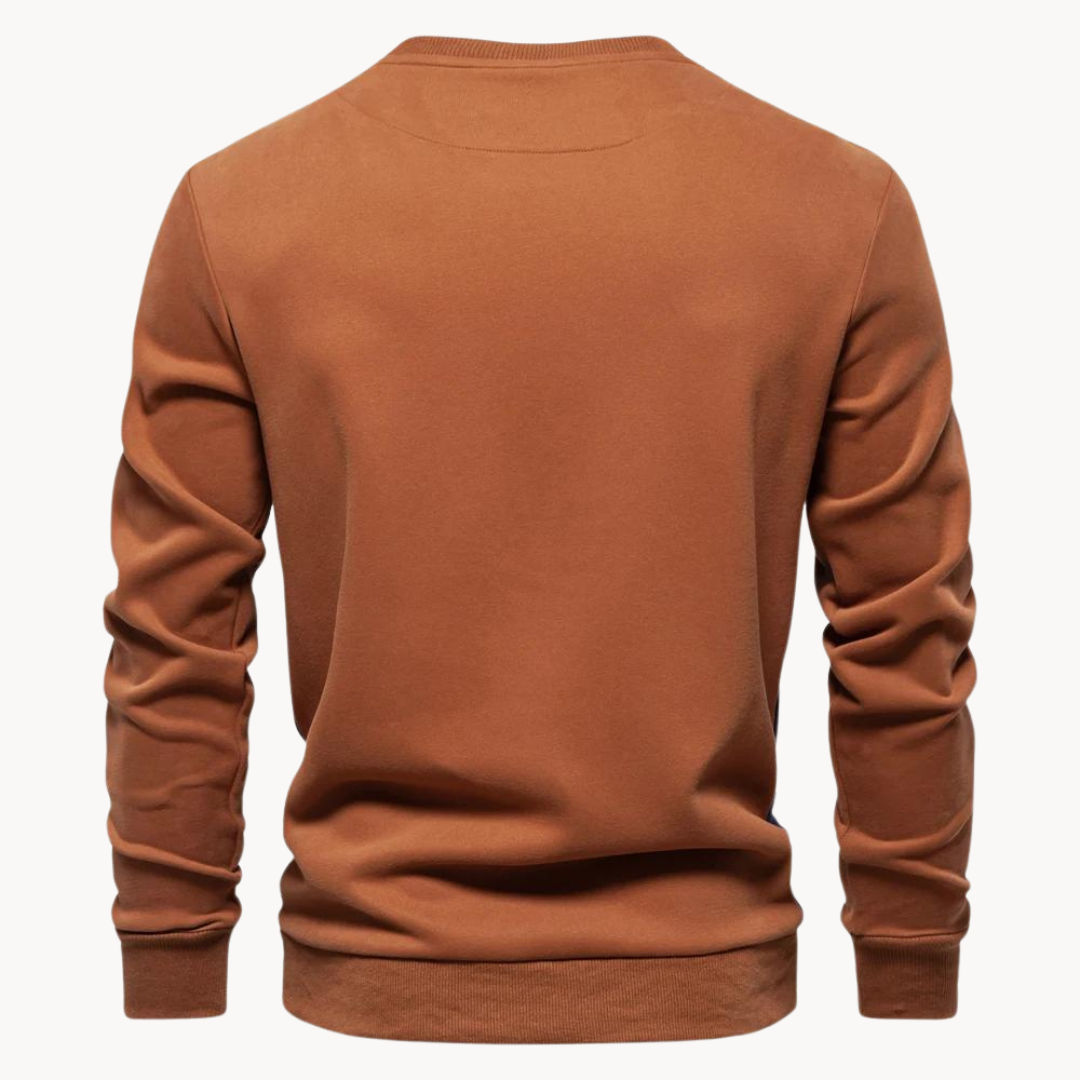 Arlo Button Mockneck Trui | Konf