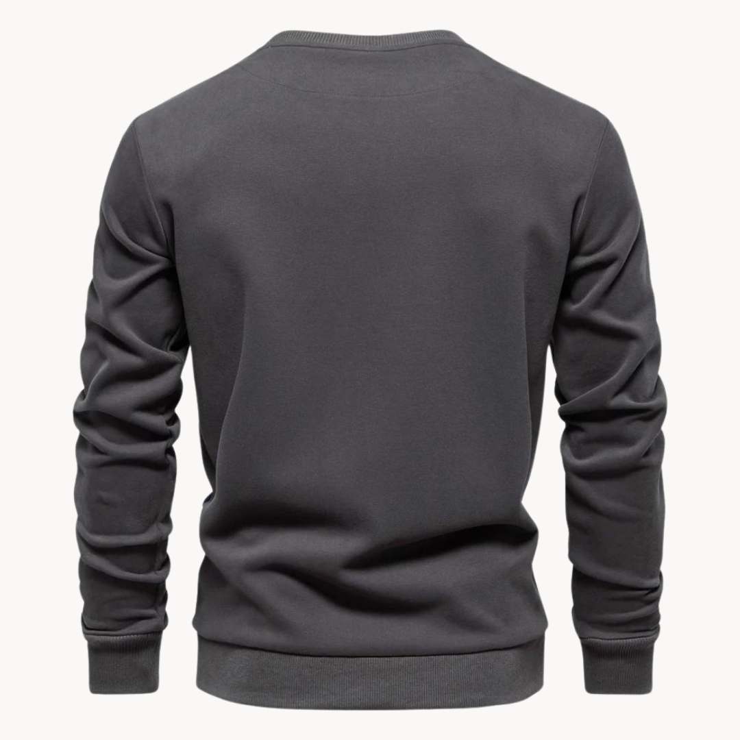 Arlo Button Mockneck Trui | Konf